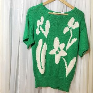 🐇  Vintage Liz Claiborne Green Sweater Top